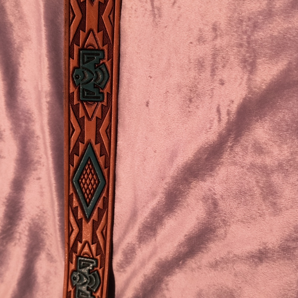 Copper Belt With Faux Turquoise Men's - Picture 6 of 6